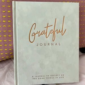 Cute guided hardcover Gratitude journal with bookmarks